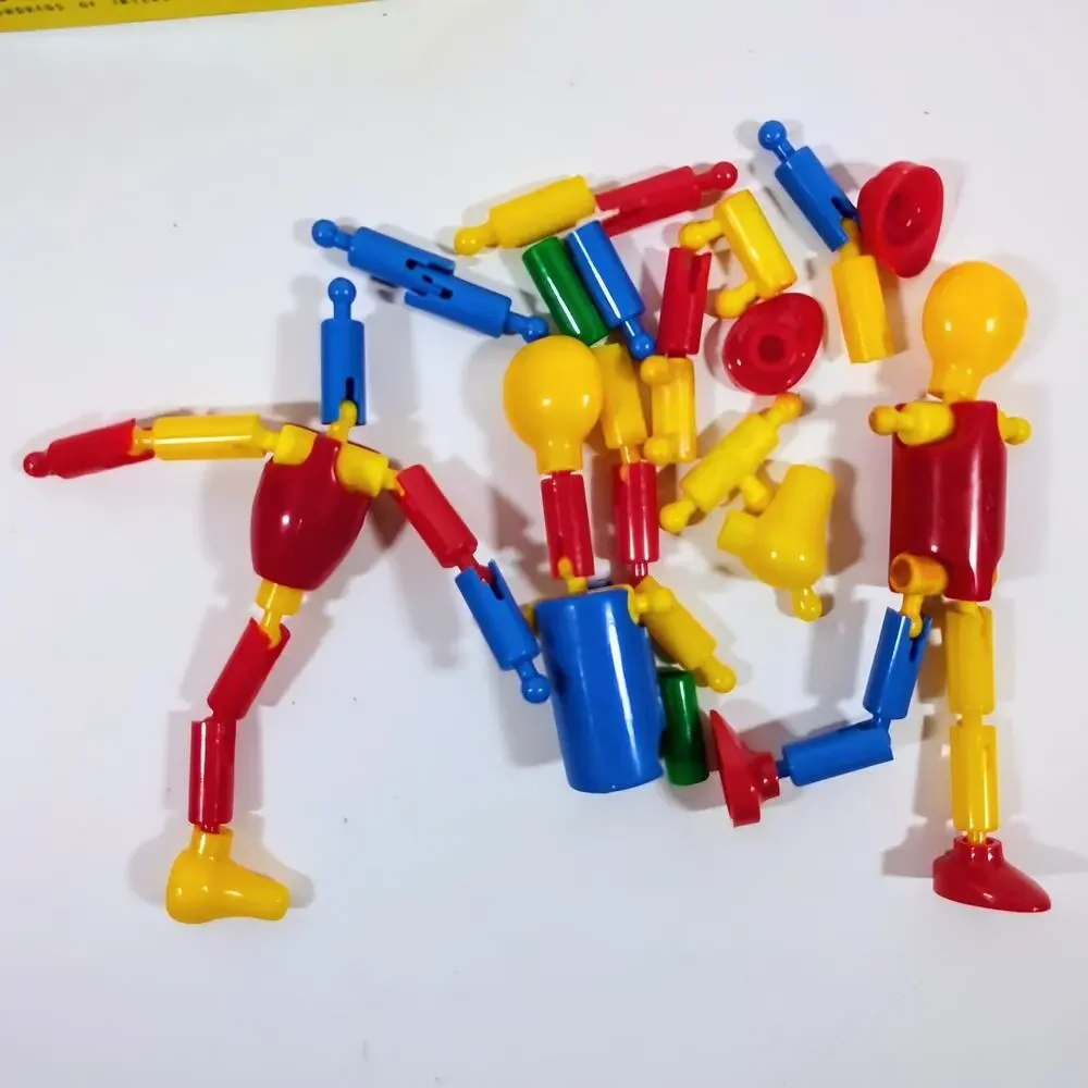 Vintage Krazy Ikes Plastic Building Set Whitman In Box Complete With Guide 1954